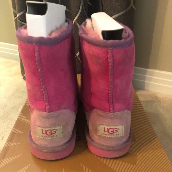Rare UGG Classic Patchwork Girls Size 3 Boots - Picture 5 of 14
